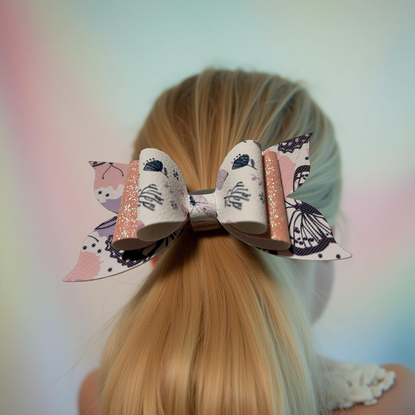 Butterfly Blush Hairbow