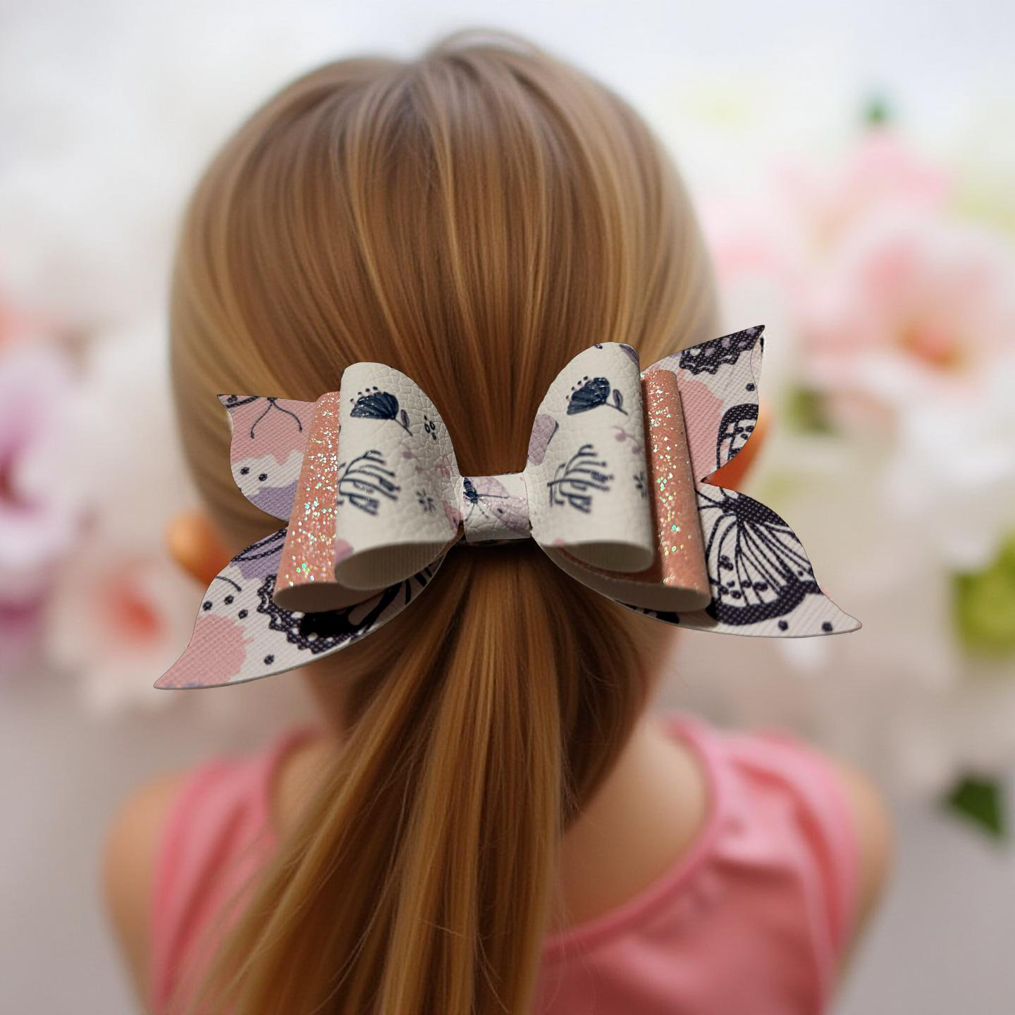Butterfly Blush Hairbow