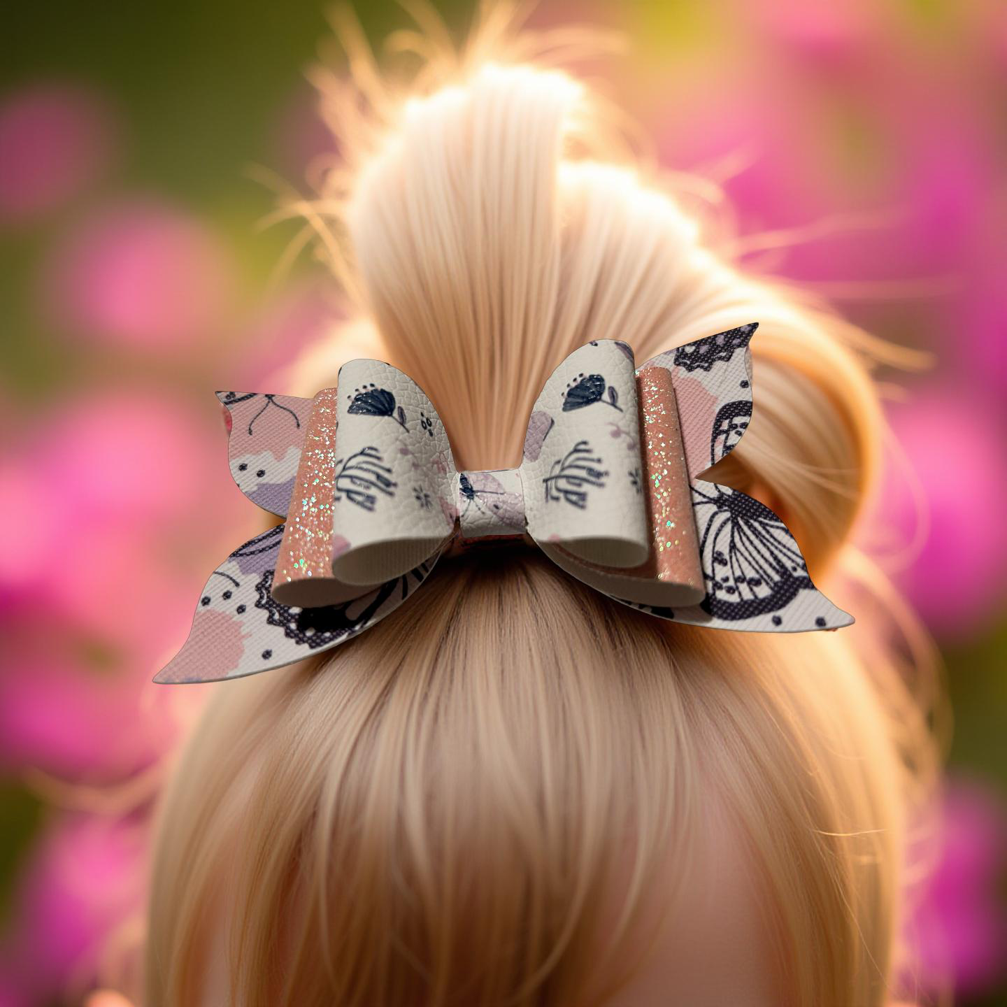 Butterfly Blush Hairbow