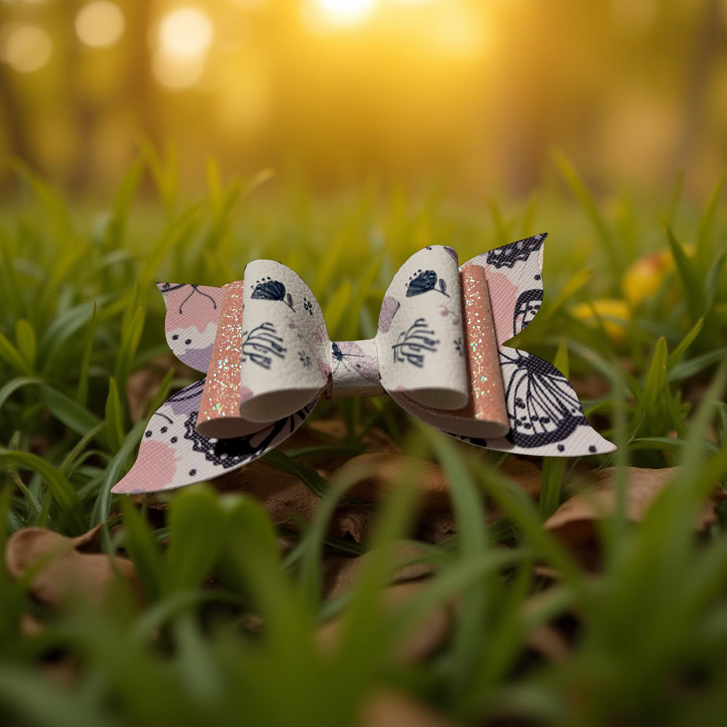 Butterfly Blush Hairbow