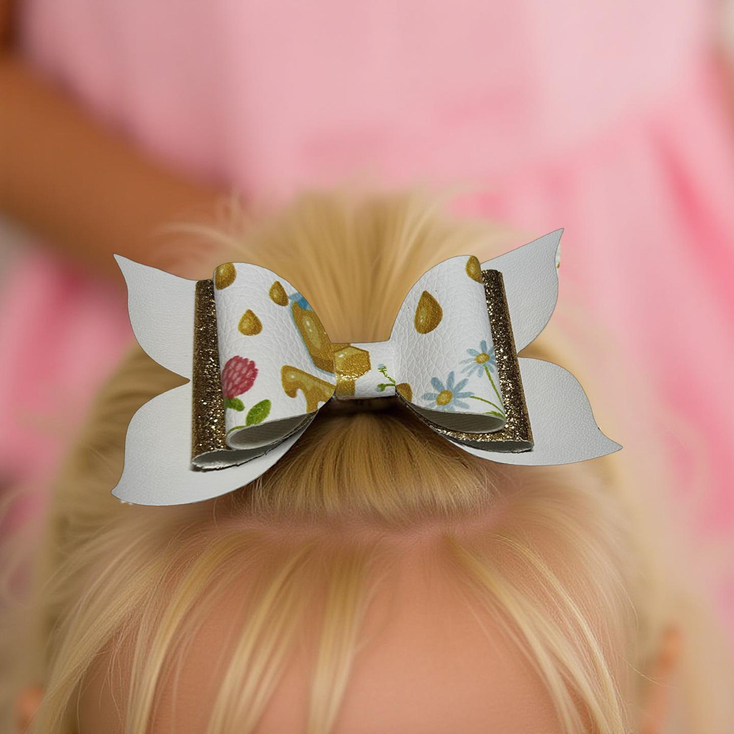 Golden Hive Hairbow