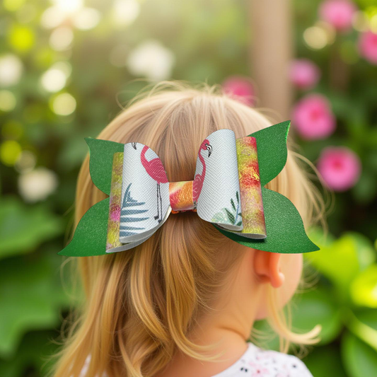 🦩 Tropical Whimsy Hairbow