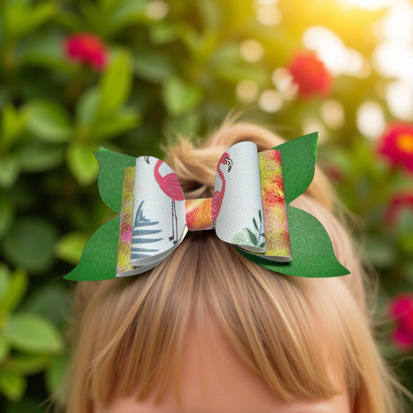 🦩 Tropical Whimsy Hairbow