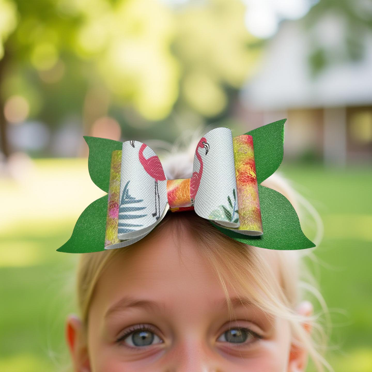 🦩 Tropical Whimsy Hairbow