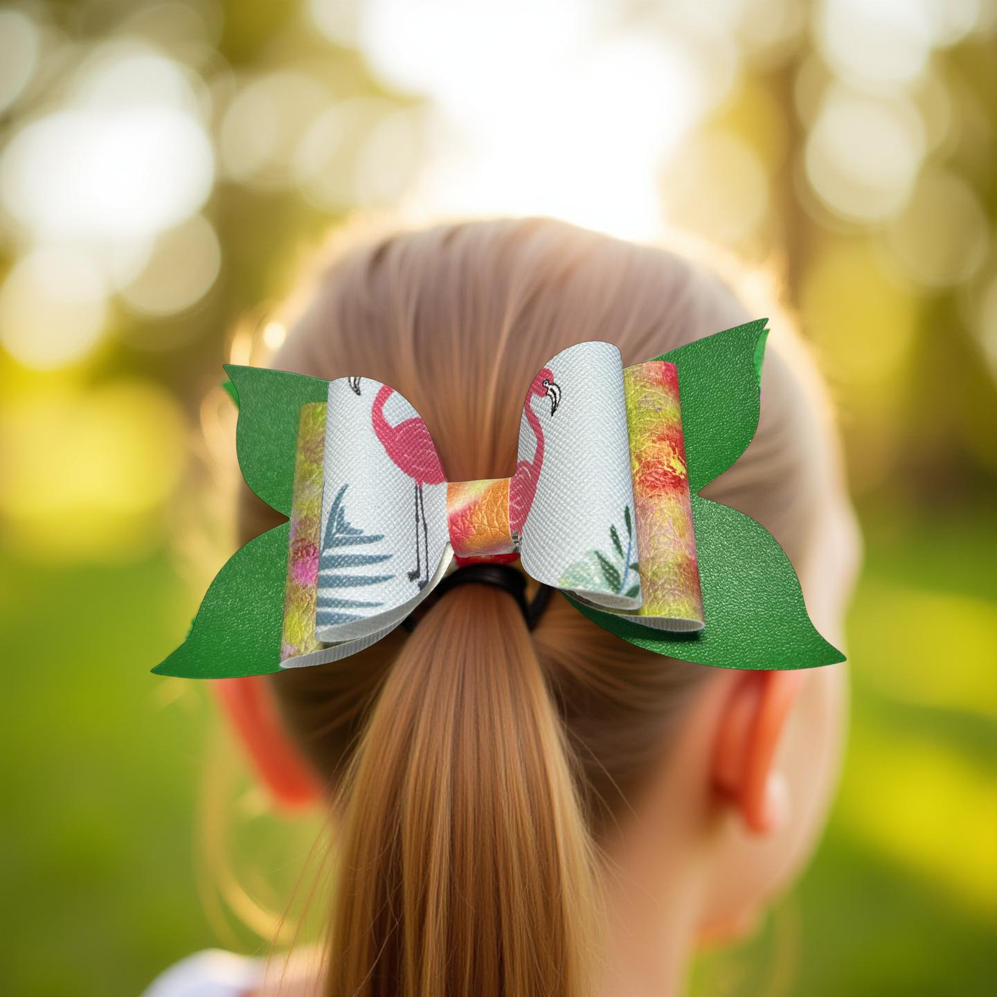 🦩 Tropical Whimsy Hairbow