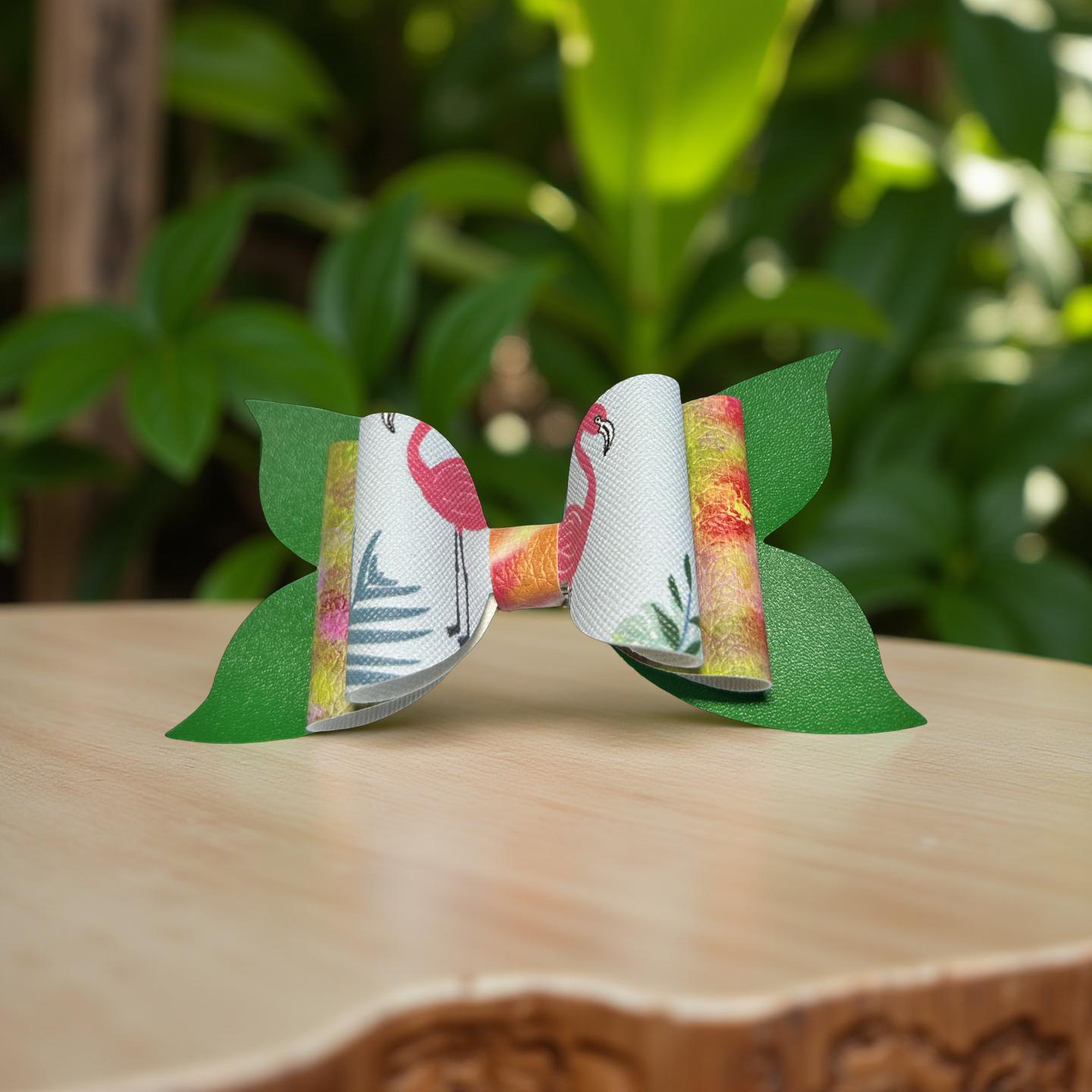 🦩 Tropical Whimsy Hairbow