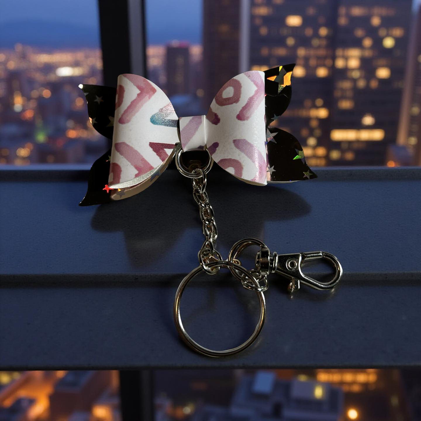π Cosmic Confetti Keychain