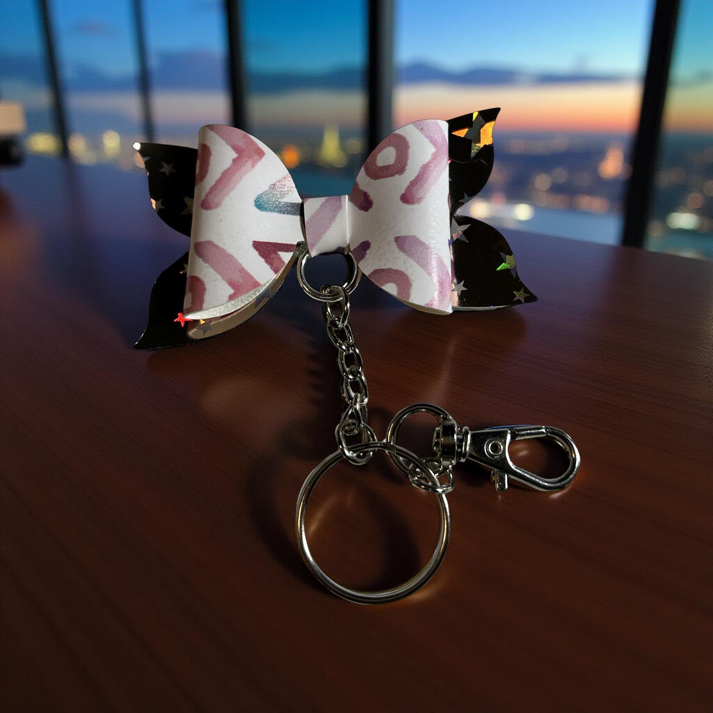 π Cosmic Confetti Keychain