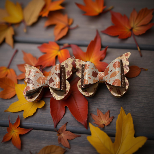 Autumn Elegance Bite- Size Hairbows