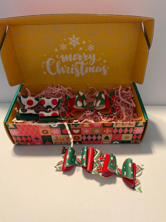 Deluxe Merry Christmas Hair Bow Gift Set