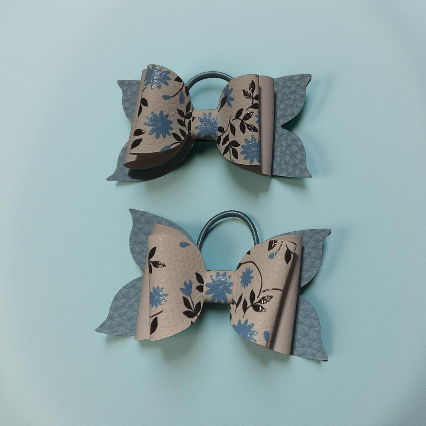 Blue Blossom Bite-Size Bows