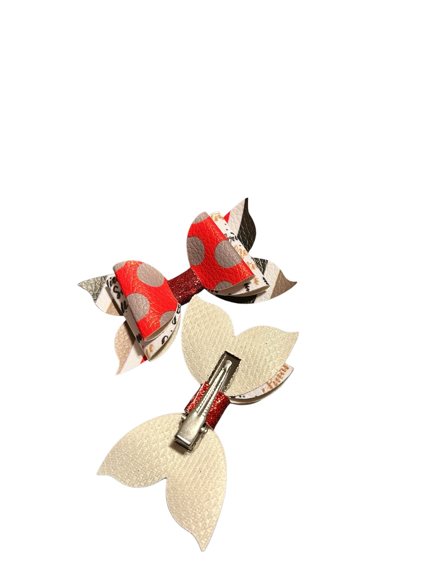Cherry Pop Glam Bite- Size Bows