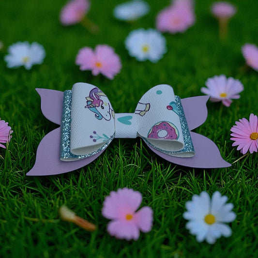 Sweet Sparkle Unicorn Hairbow