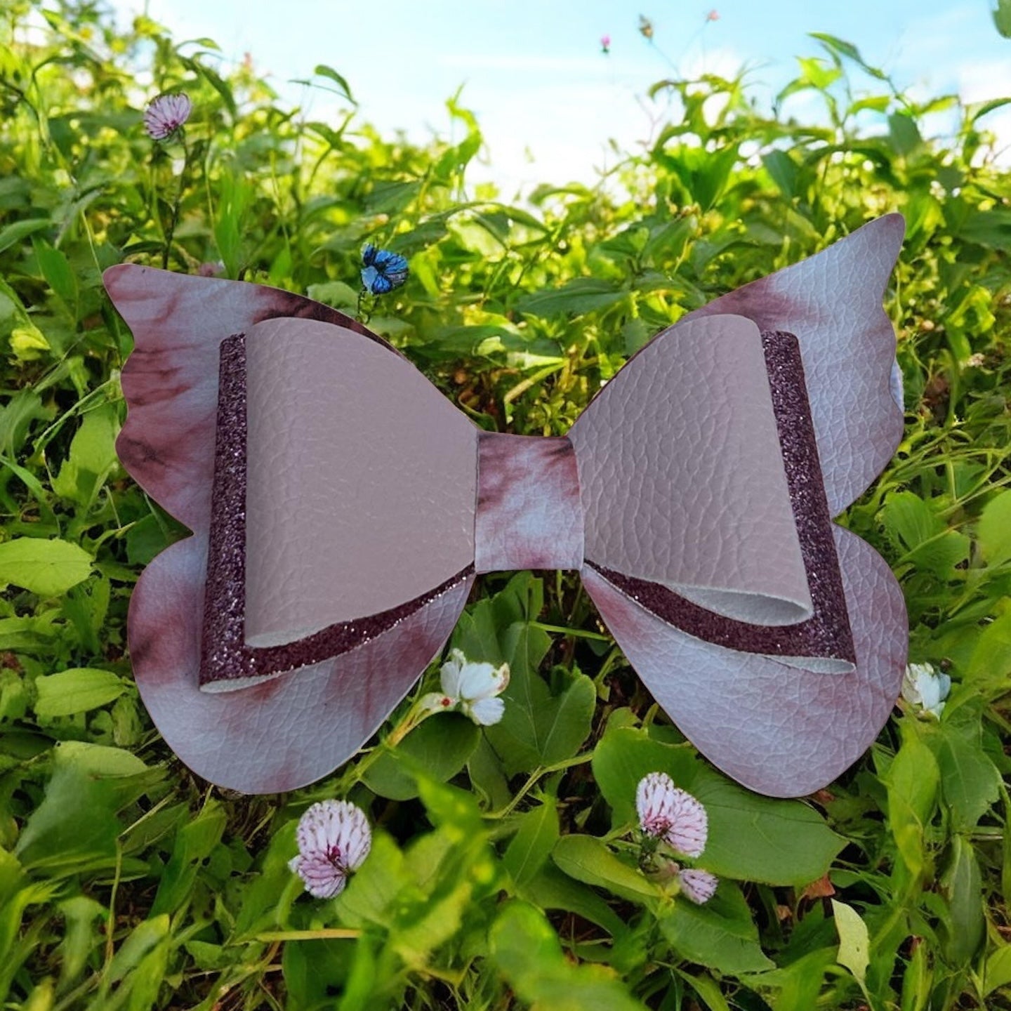 Rosy Wing Hairbow