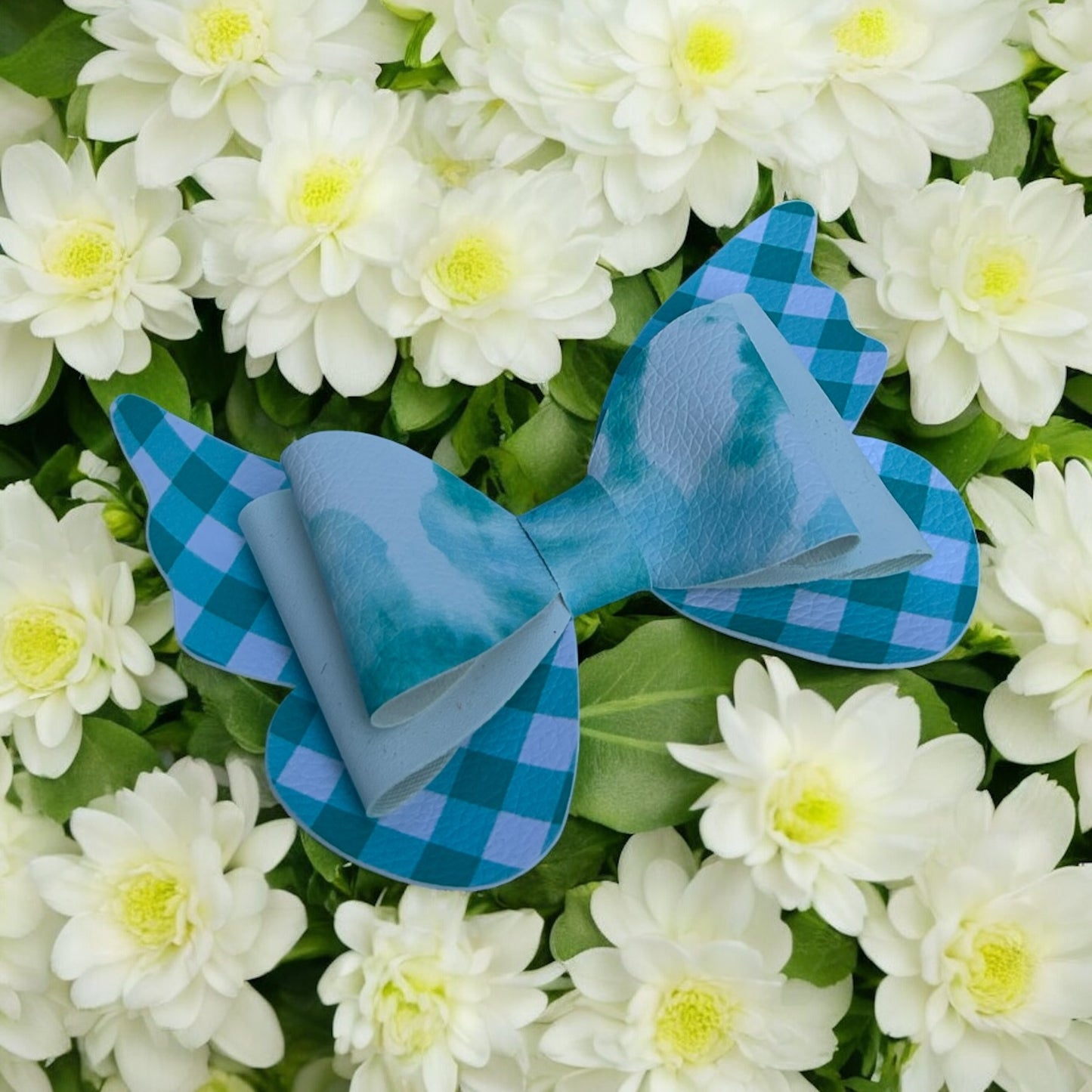 Mint Butterfly Hairbow