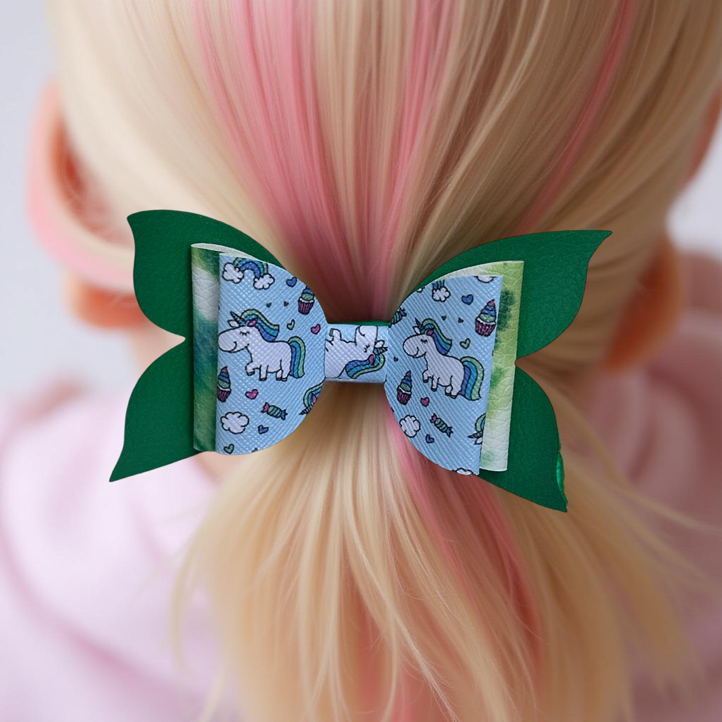 Lucky Magical  Unicorn Hairbow