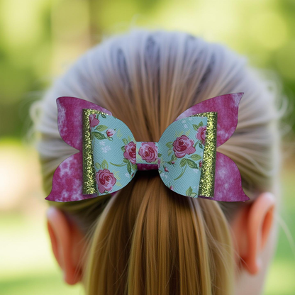 Sparkle Bed Of Roses Hairbow