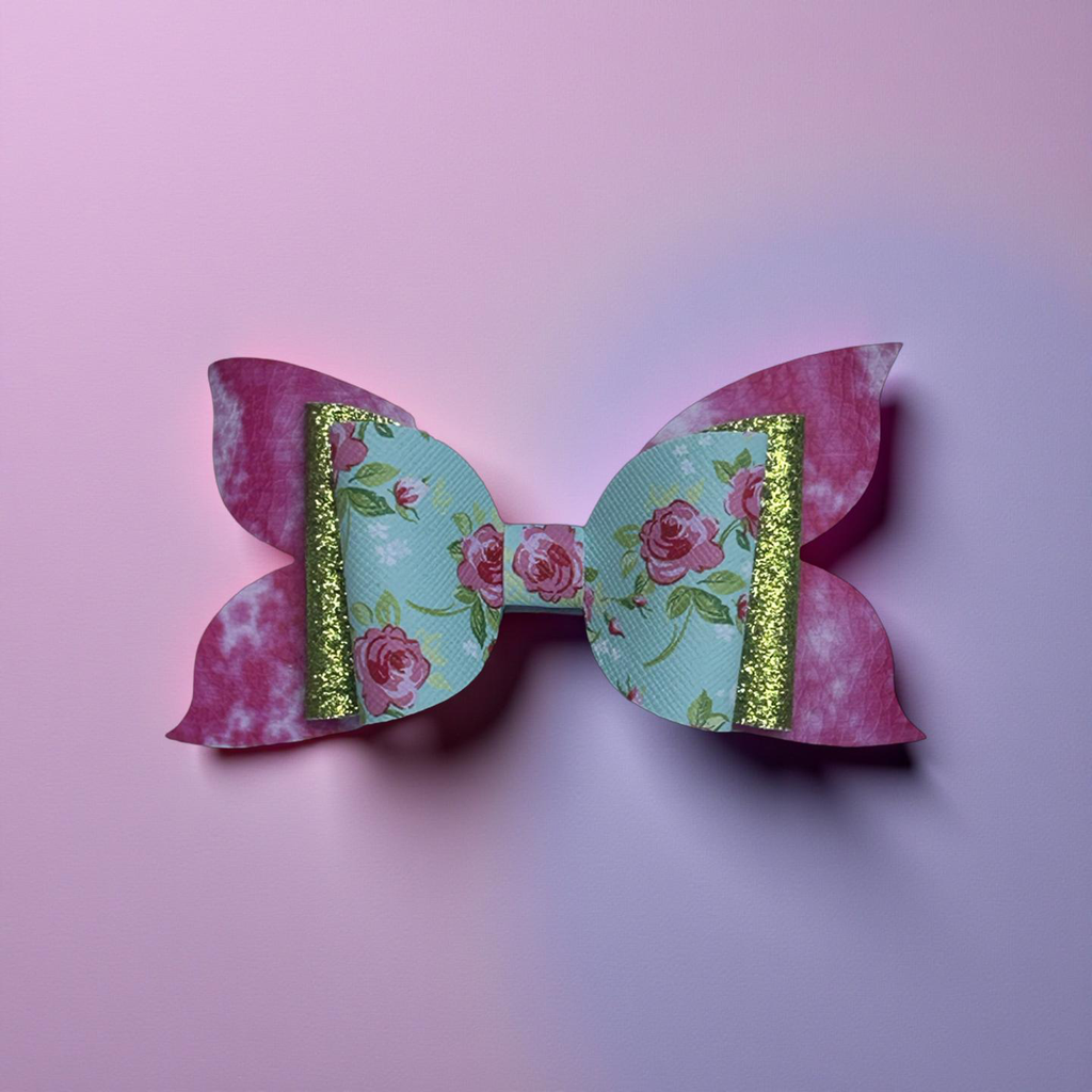 Sparkle Bed Of Roses Hairbow