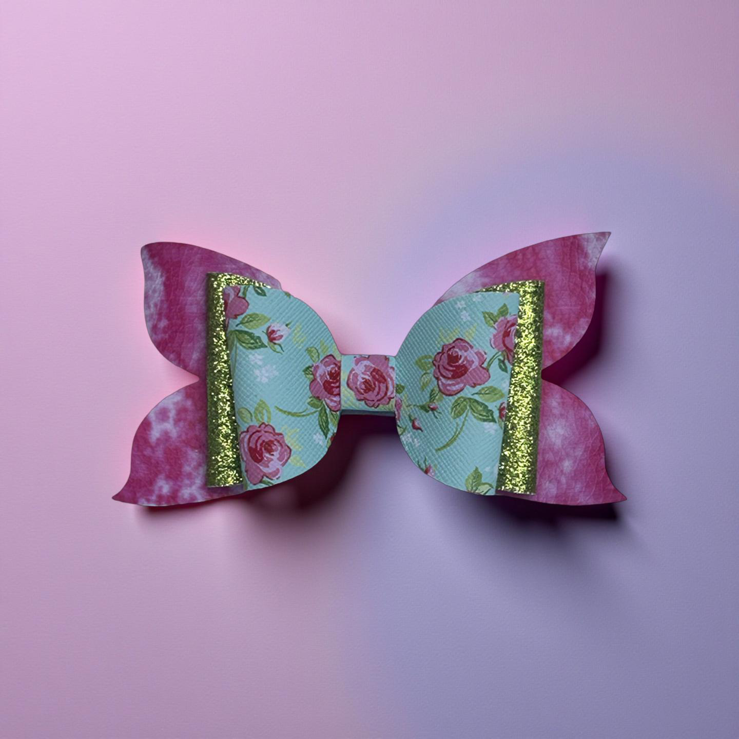 Sparkle Bed Of Roses Hairbow