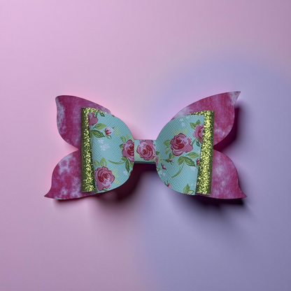 Sparkle Bed Of Roses Hairbow