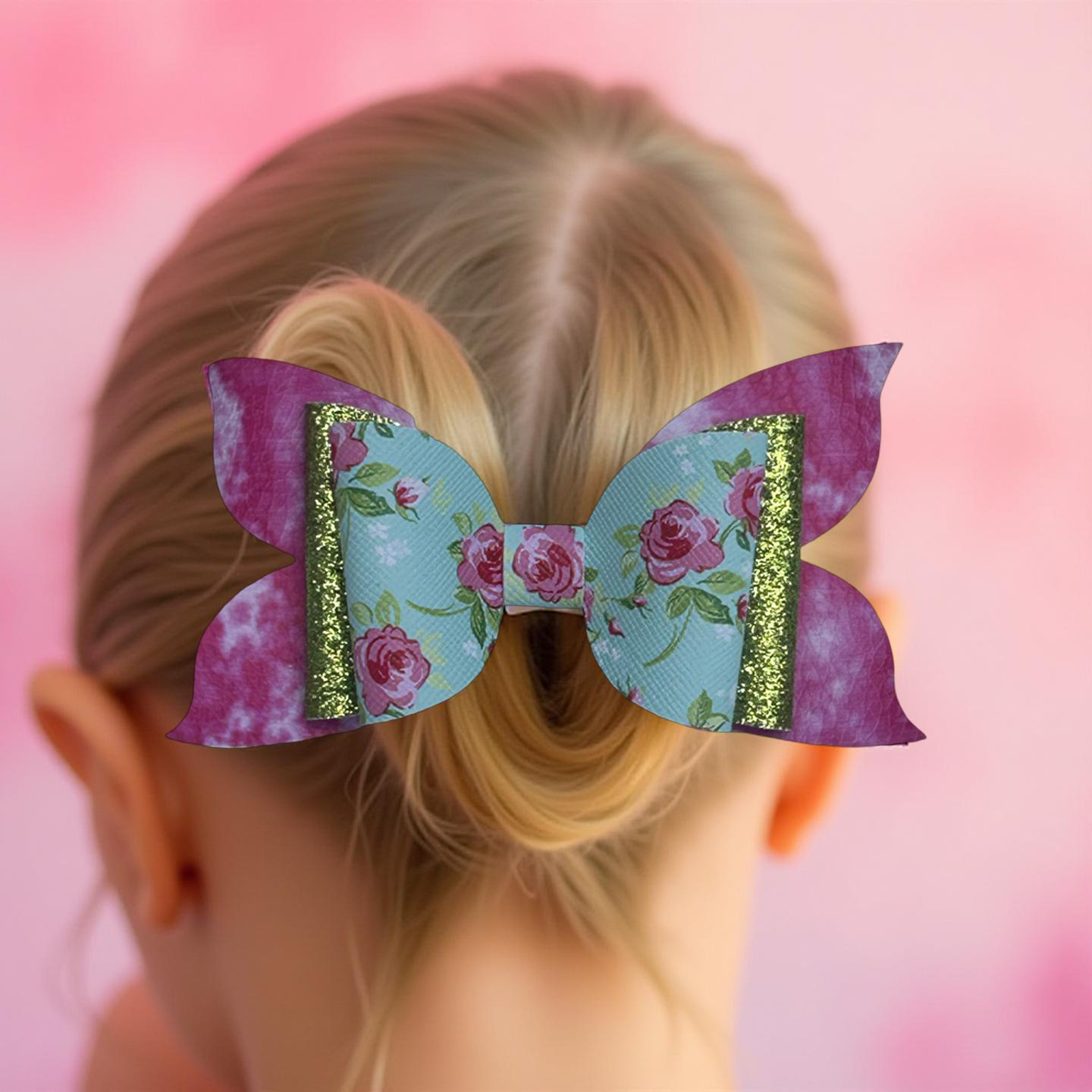 Sparkle Bed Of Roses Hairbow