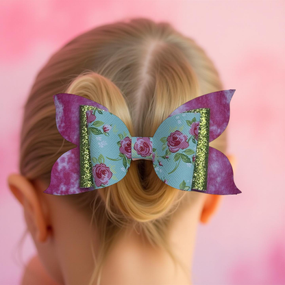 Sparkle Bed Of Roses Hairbow