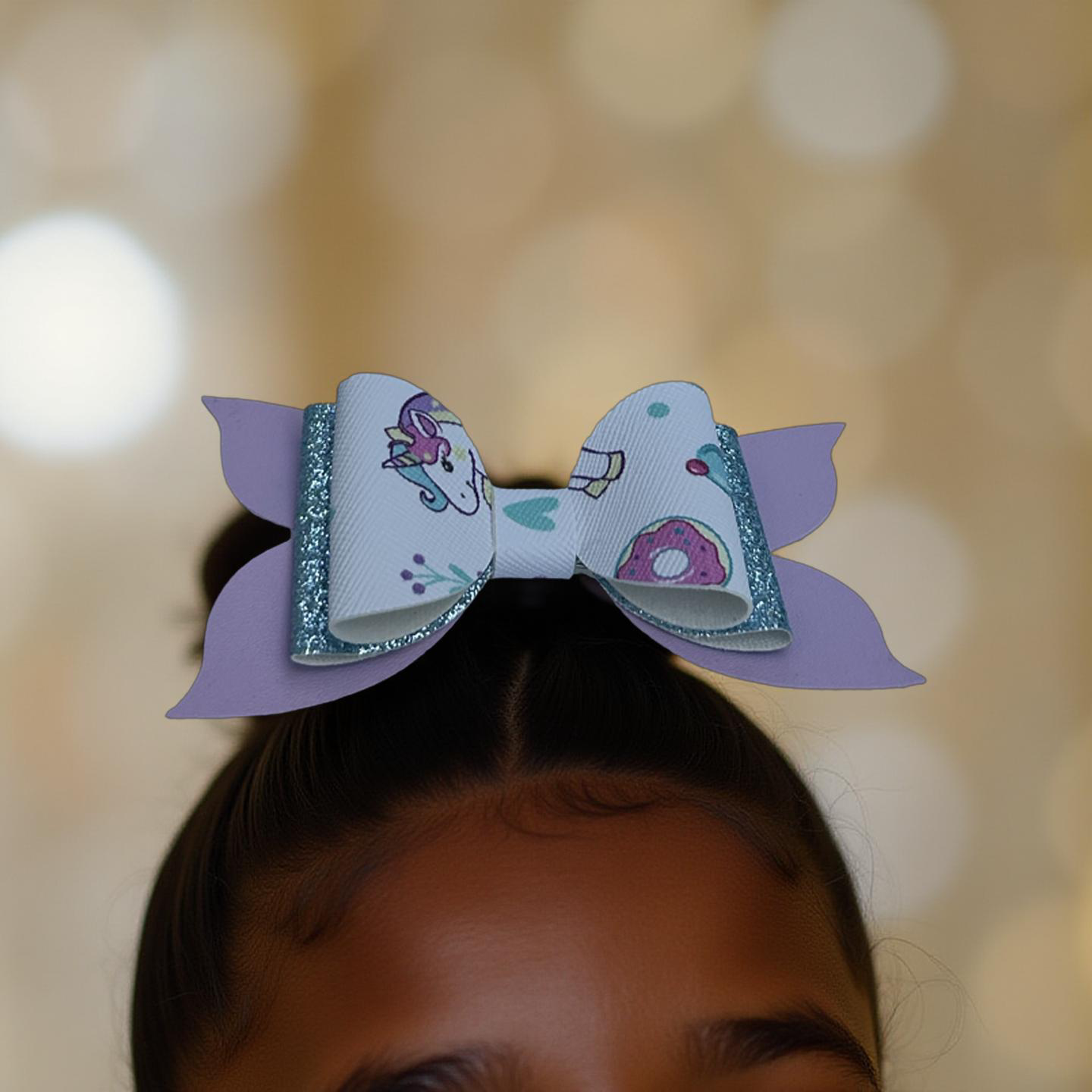 Sweet Sparkle Unicorn Hairbow