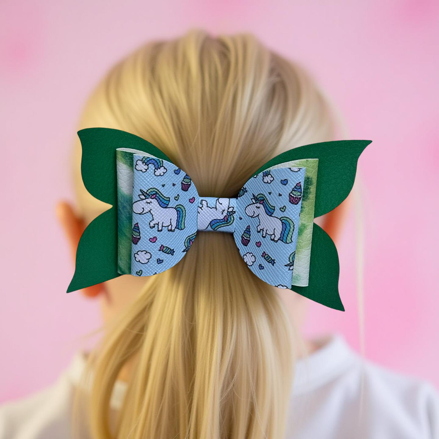 Lucky Magical  Unicorn Hairbow