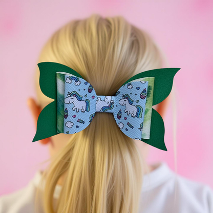 Lucky Magical  Unicorn Hairbow