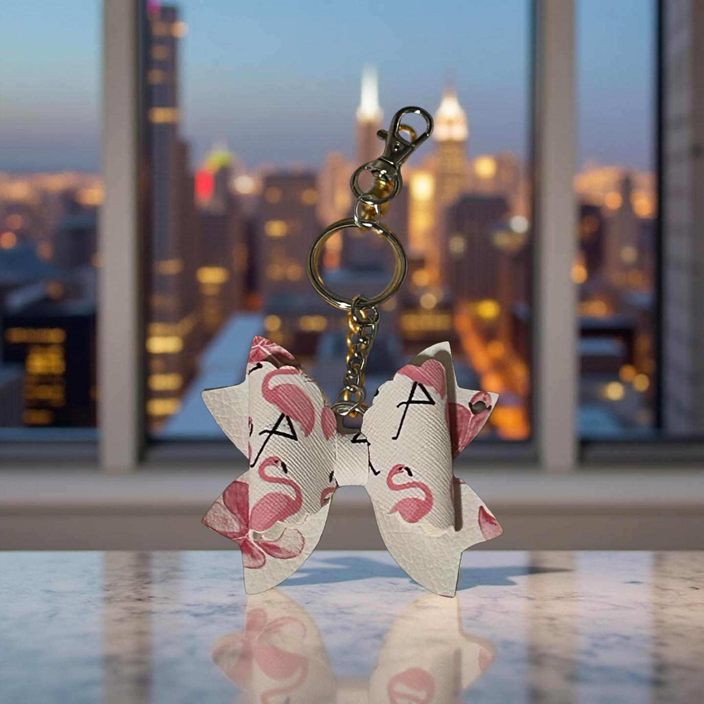 Flamingo keychain ￼