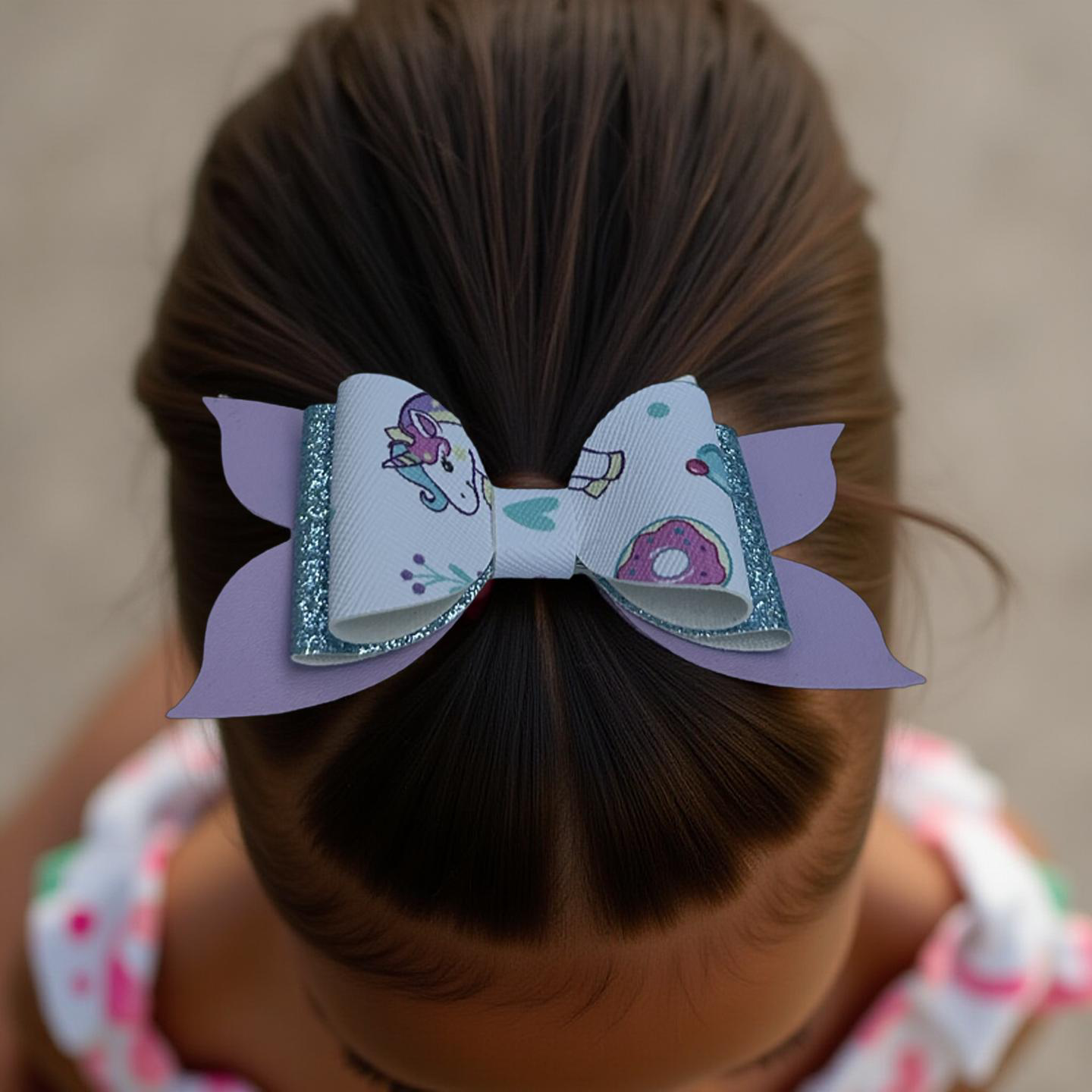 Sweet Sparkle Unicorn Hairbow