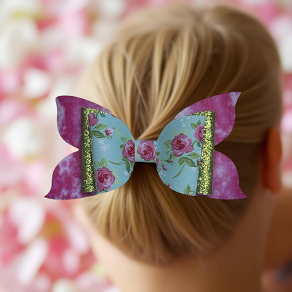 Sparkle Bed Of Roses Hairbow