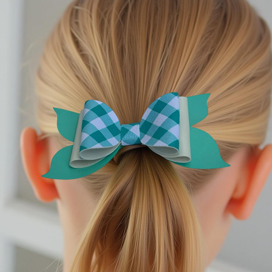 Teal Charm Hairbow
