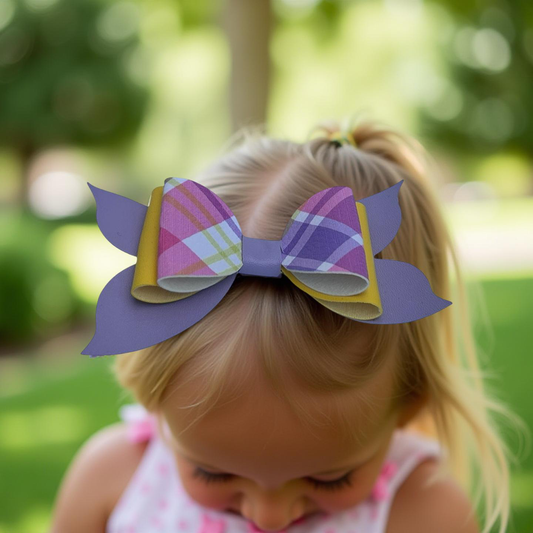 Soft Plaid Hairbow