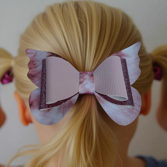 Rosy Wing Hairbow