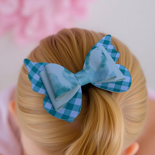 Mint Butterfly Hairbow