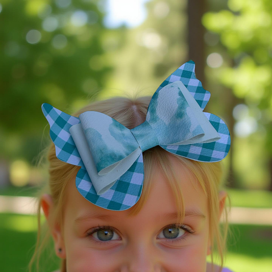 Mint Butterfly Hairbow