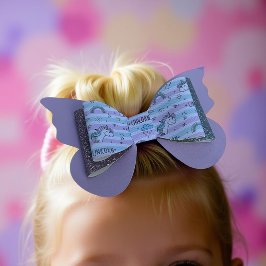 Magic Unicorn Butterfly Hairbow