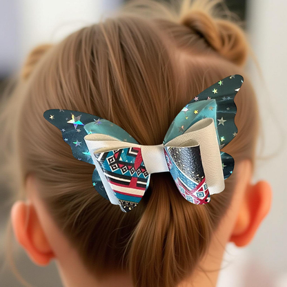 Galaxy Glow Butterfly Hairbow