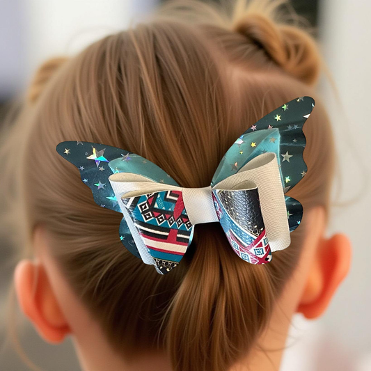 Galaxy Glow Butterfly Hairbow