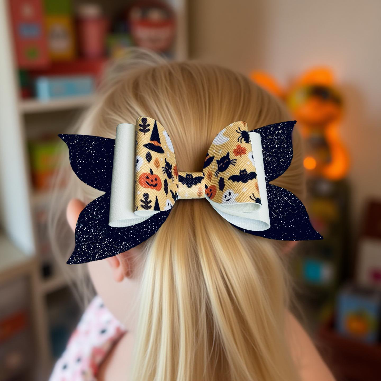 Spooktacular Sparkle Hairbow