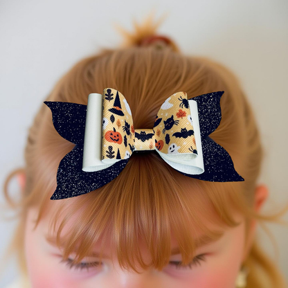 Spooktacular Sparkle Hairbow