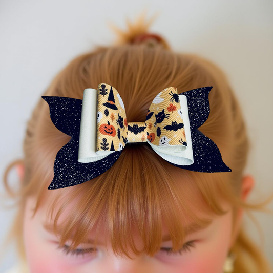 Spooktacular Sparkle Hairbow