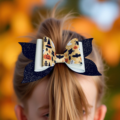 Spooktacular Sparkle Hairbow