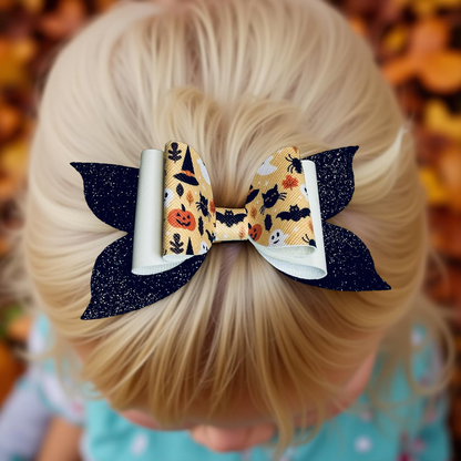 Spooktacular Sparkle Hairbow