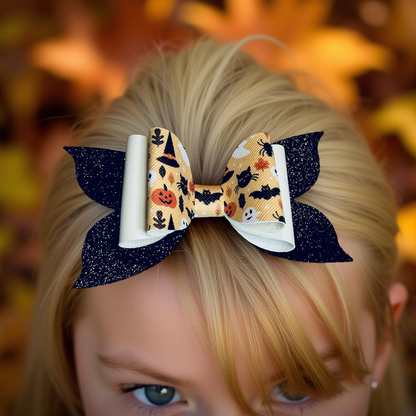 Spooktacular Sparkle Hairbow