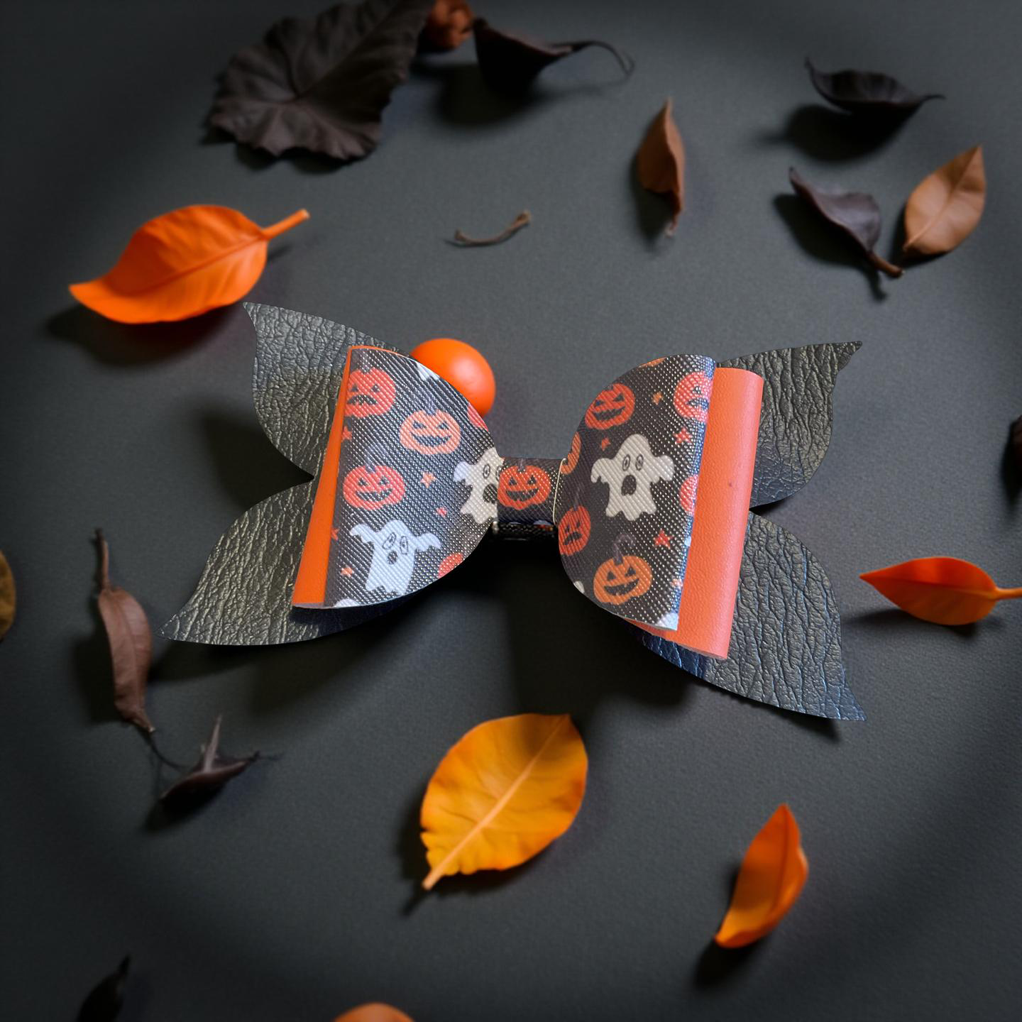 Pumpkin Patch Spooks Biggie Bow