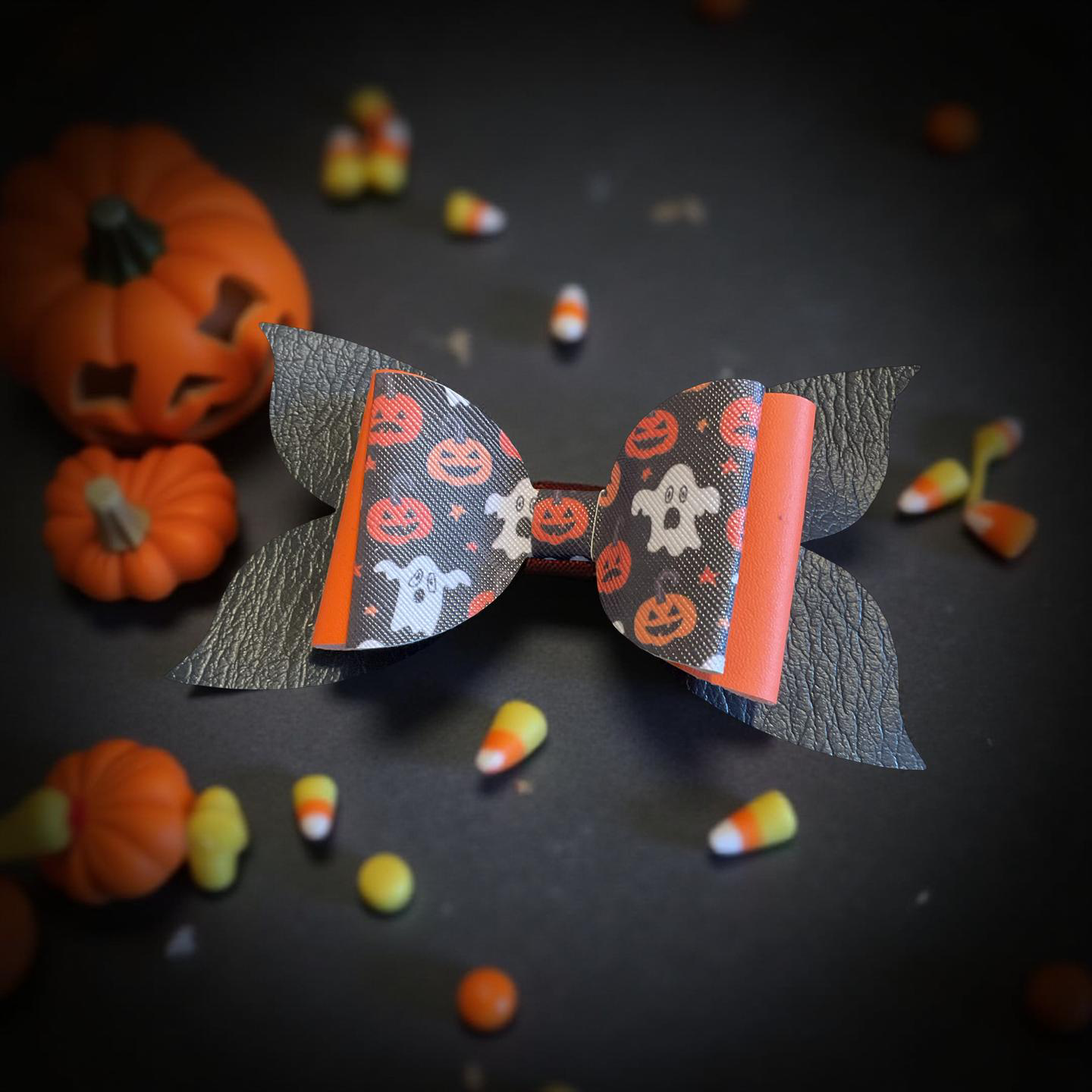 Pumpkin Patch Spooks Biggie Bow