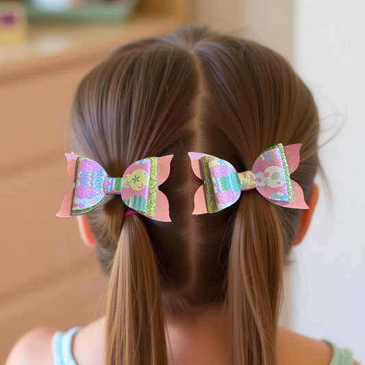 Easter Egg Hunt Bite- Size Bows