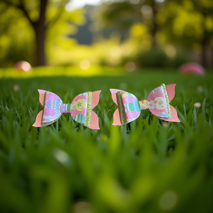 Easter Egg Hunt Bite- Size Bows